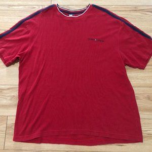 Vintage 90s Tommy Jeans Knit Shirt Mens XL